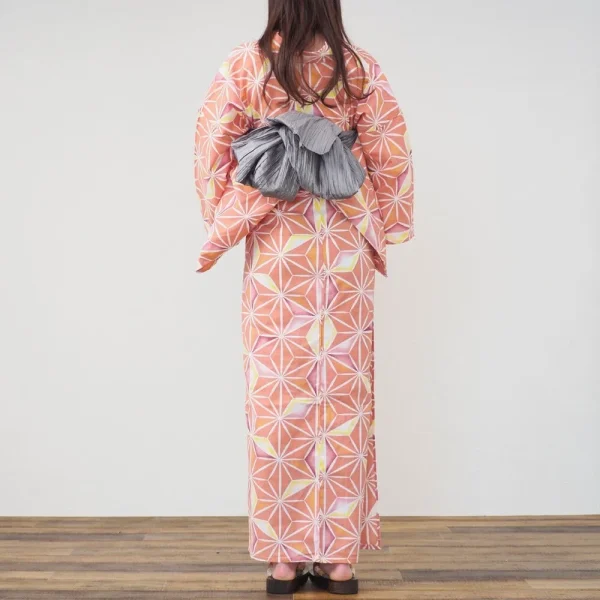 yukata asanoha para mujer
